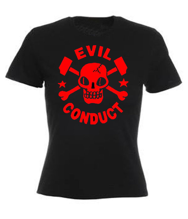Evil Conduct chica negra tinta roja