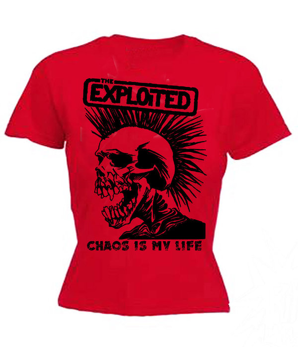 The Exploited (Chaos is my Life) roja chica