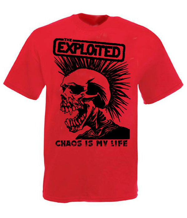 The Exploited (Chaos is my Life) roja unisex