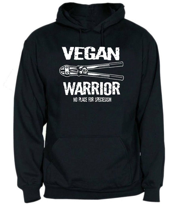 Vegan Warrior capucha negra